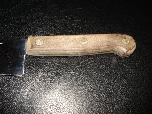 Rasiermesserscharf Camillus verchromter Carbon Vintage Stahl Profi Kochmesser 7 1/2" Klinge - Bild 3 von 5