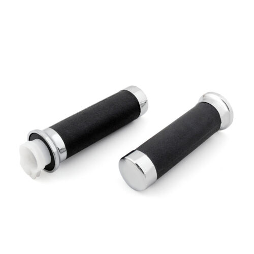 CHROME GRIPS Fit for Honda Magna Shadow 600 750 Spirit 1100 VT 1300 VTX 1800 H1 - Picture 7 of 7