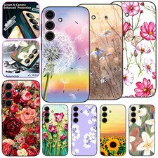 Flowers Design Phone Case For Samsung Galaxy S25 S24 S23 FE S22 Shockproof Cover