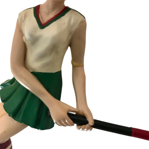Adorno de Navidad para jugador de lacrosse escuela secundaria 3D mujer KSA Inc. 5"" vintage - Imagen 8 de 8