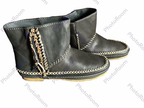 Neu mit Etikett Laidback London grau/silber geflochtene Piksi Leder Stiefeletten Damen 39/8 170 $ - Bild 2 von 8