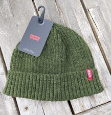 LEVI STRAUSS  Army Green Dockyard BEANIE HAT UNISEX  MADE ITALY LEVI'S levbox1 
