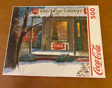 Springbok Coca-Cola 500 Piece Puzzle Called Christmas Store