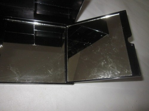 jewellery box with mirror black lacquered designed old n used - Picture 9 of 15