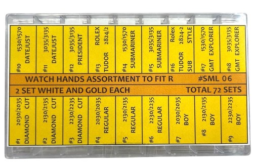 Replacement Watch Hand Assortment for different ROLEX Models, 72 set - Picture 4 of 5