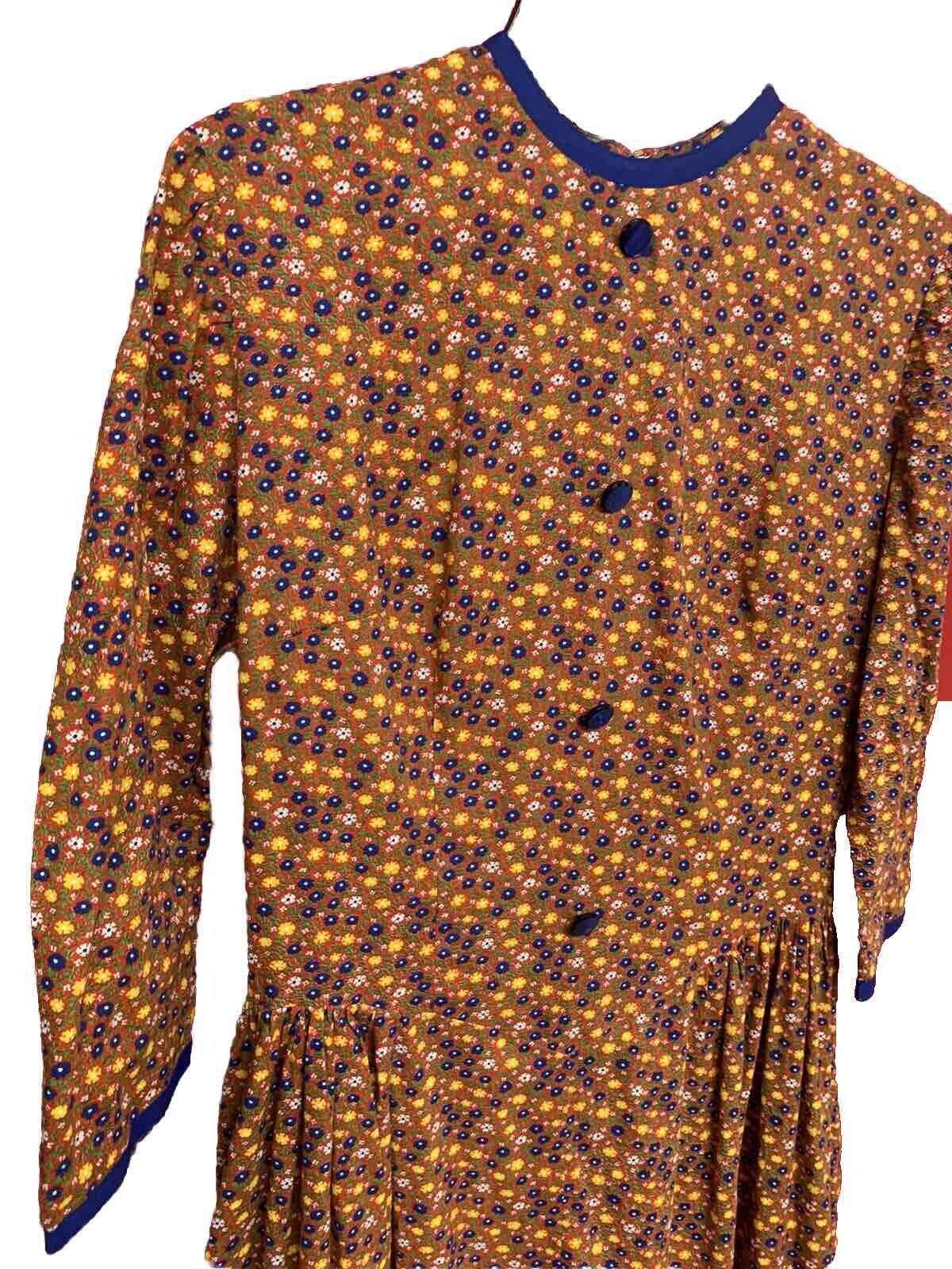 70's Vintage Handmade Prairie Maxie Dress. - image 2