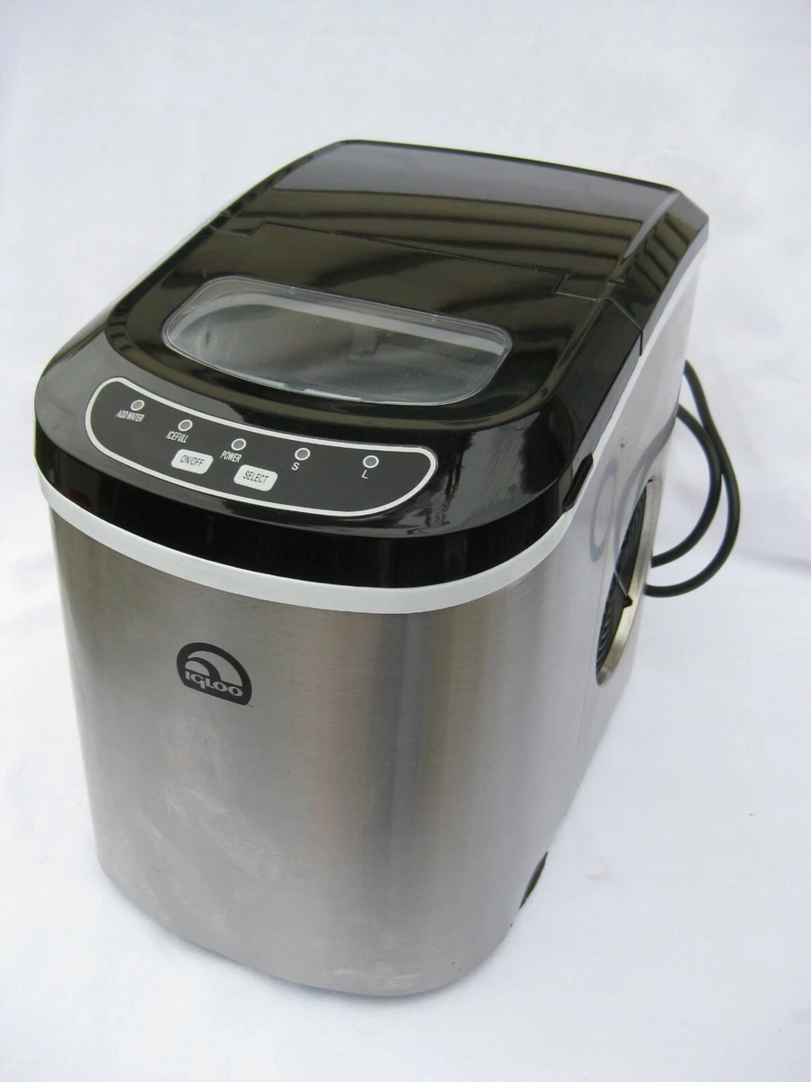 Igloo ICE102ST Portable Countertop Ice Maker - Stainless Steel and Black