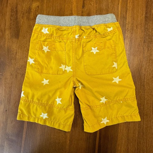MINI BODEN Yellow Star Adventure Shorts Boys 5 110cm Stars Drawstring Tie Boy - Picture 2 of 9