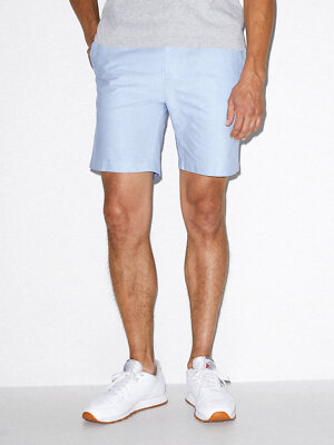 New American Apparel Oxford Bermuda Shorts XS Blue chino