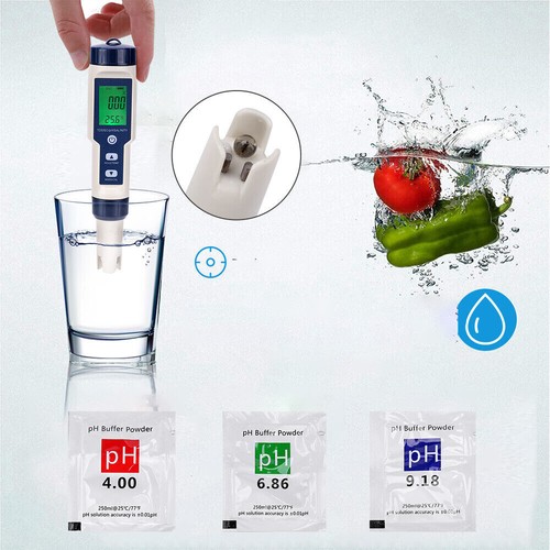 5 in 1 PH/TDS/EC/Salz/Temperatur Tester Stift Digitaler Wasserqualität Messgerät - Bild 5 von 20