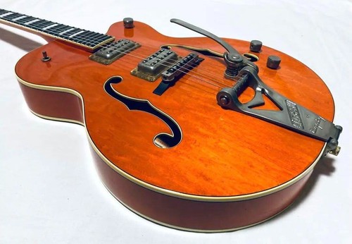 Rare 1992 Gretsch 6120 Orange Hollow Body Guitar w/OHSC | Pro Setup, Japan - Picture 17 of 20