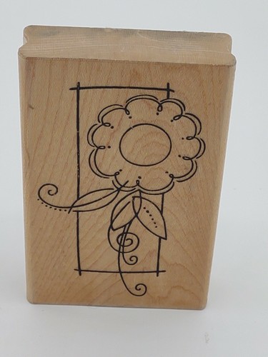 Stampendous Wood Mounted Rubber Stamp BlockArt Daisy - Picture 2 of 2