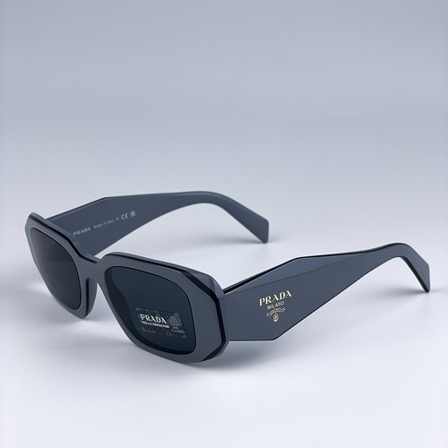 Prada Men Sunglasses Marble Grey Graphite Black Rectangle PR17WS 11N09T NEW - Picture 2 of 19