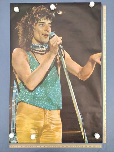 Rod Stewart Poster, 1974, 24" x 37", Vintage Original Print