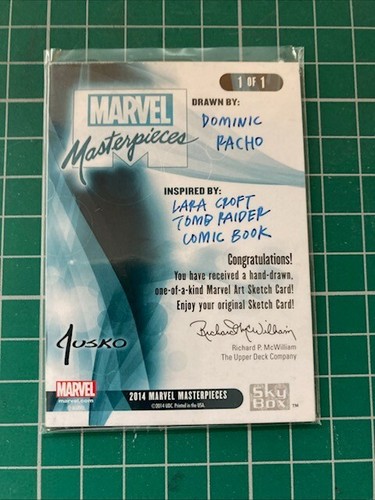 2016 Marvel Masterpieces Sketch Card Black Widow - Dominic Racho - Picture 2 of 3
