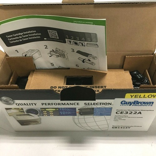 Guy Brown Toner Cartridge GB1415Y for HP, Works Like 128A CE322A, Yellow - Picture 5 of 5