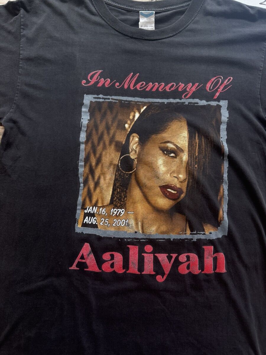 Vintage OG Aaliyah Try Again L Memorial Rap Shirt Hip hop Vintage OG Aaliyah Try Again L Memorial Rap Shirt Hip hop