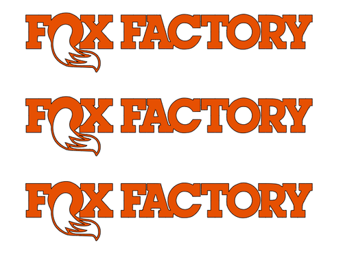 LOSI    FOX    FACTORY  DIE-CUT  Decal   Sticker  (  3 PCS  )  RC Truck NEW - Picture 1 of 12