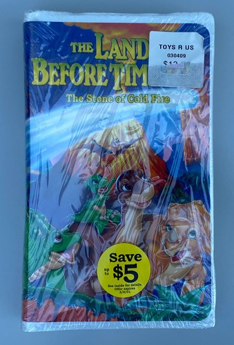The Land Before Time VII: The Stone of Cold Fire VHS Universal Clamshell SEALED - Picture 1 of 5