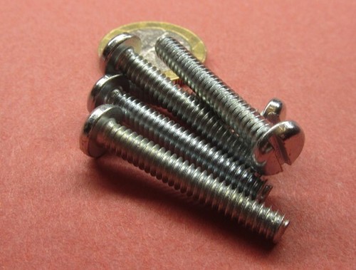 Zinc Plated Steel Pan Slotted Machine Screw 10-24 x 1.25" Length, 200 pcs - Imagen 5 de 12