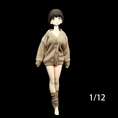 1/12 MINI Muñeca Tejido Suéter Abrigo Clother Modelo 6 pulgadas Niña Cuerpo Figuras de Acción - Imagen 5 de 10