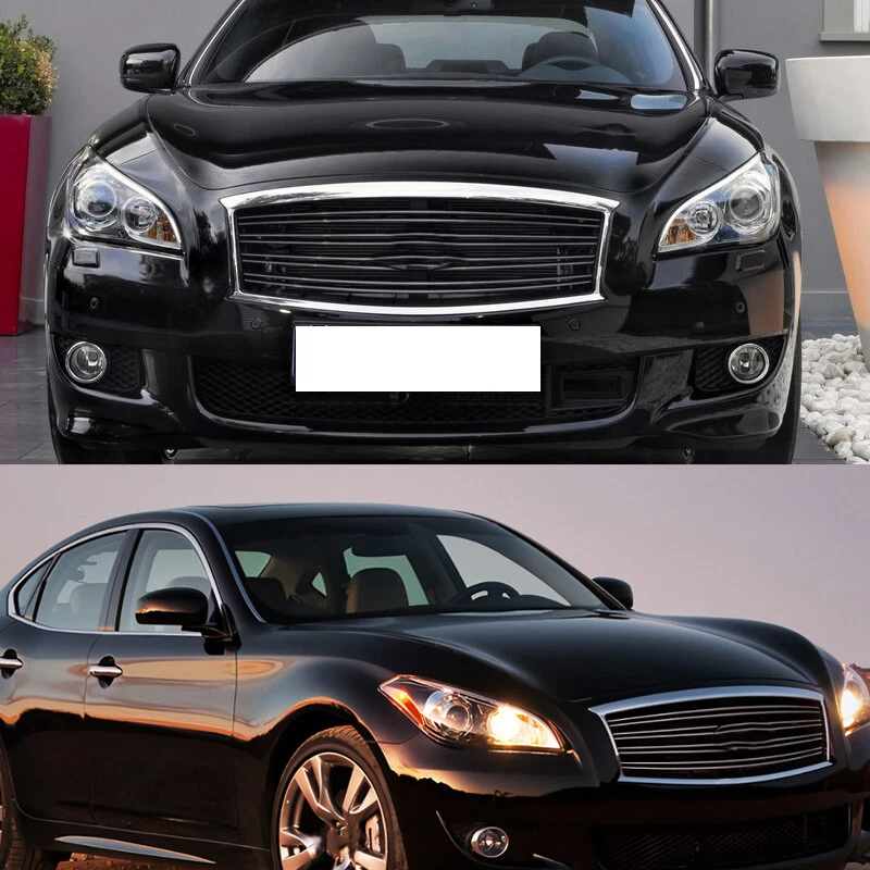 2X Clear Headlight Lens Shell Cover Clear For 2011-2012 Infiniti M25 M35 M37 M56 Foto 2 de 4