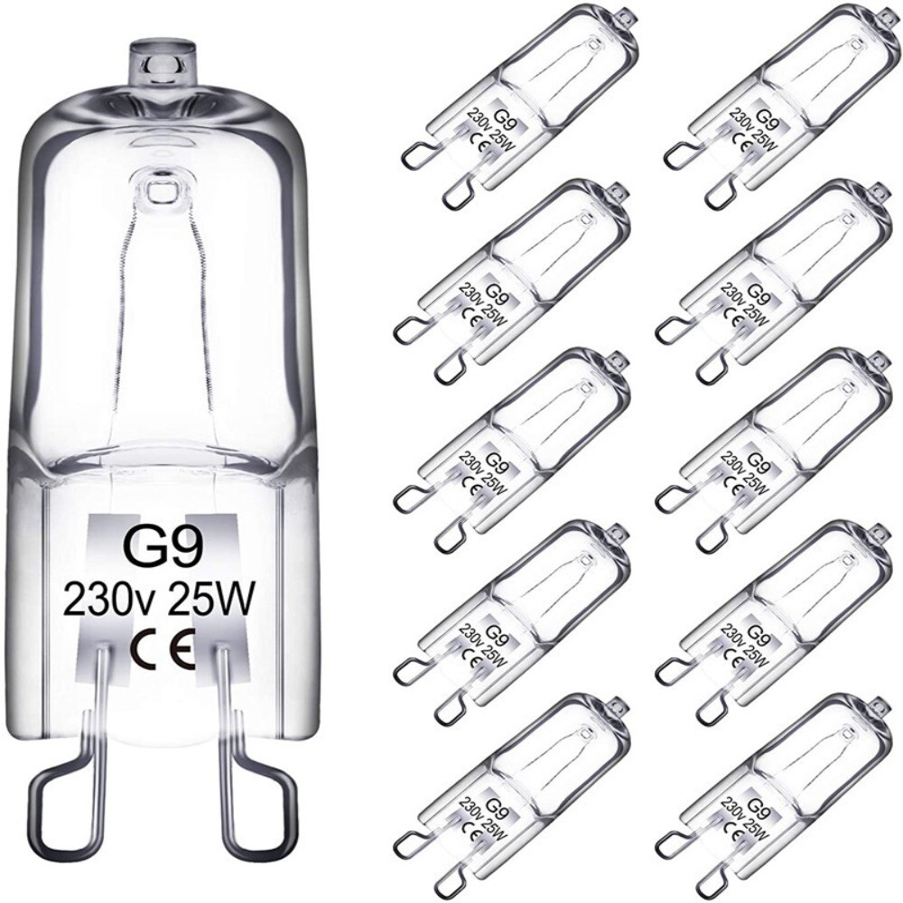 10pcs G9 Halogen Light Bulbs 220V Warm White New Replace LED Bulb Ovens