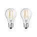 OSRAM LED Base Classic A 6W warmwei? E27 Gluhlampe Doppelpack