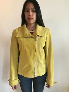 yellow suede jacket