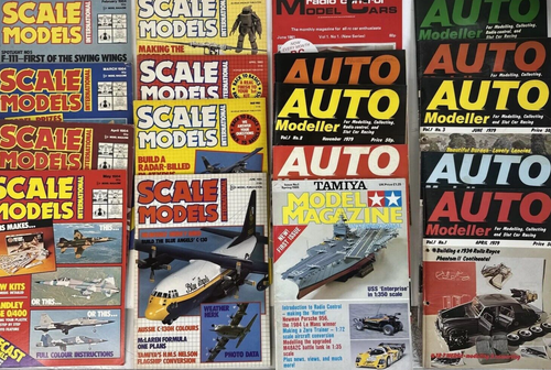 Vintage 1970's 80's Model Hobby Magazines Bundle