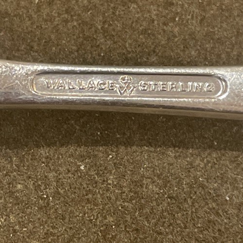 Sterling Wallace DEBUTANTE DESSERT/OVAL SOUP SPOON 7" No Mono - Picture 5 of 7