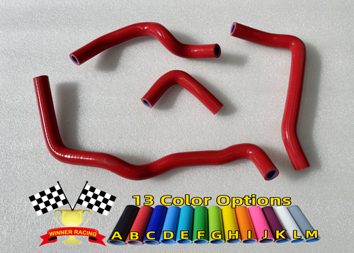 Silicone Heater Hose Fit Acura RSX Type S DC5 K20A 2002-2006 4PCS RED - Picture 1 of 4
