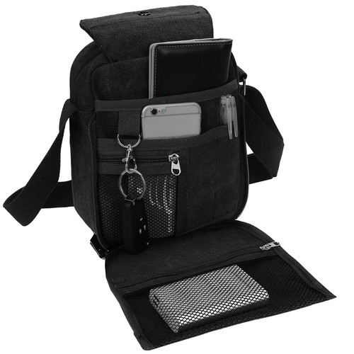 Men Women Small Cross-body Bag Phone Tablet Case Shoulder Bag Messenger Wallet - Picture 10 of 33