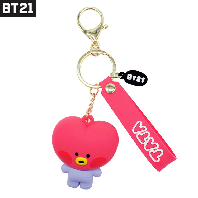 BTS BT21 Minini Official Authentic TATA Figure Keychain Metal