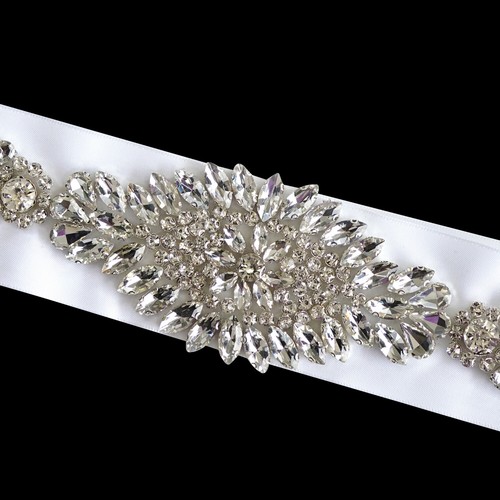 Motivo de pedrería adorno para coser adorno para vestido de novia cintura cinta decoración - Imagen 9 de 12