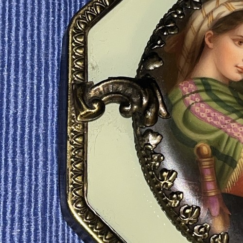 5"Antique German Hutschenreuther Porcelain Plaque Madonna Della Seggiola Raphael - Picture 15 of 19