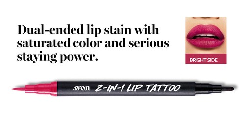 GENUINA MARCA AVON. 2 en 1 delineador de manchas de tatuaje de labios y relleno de maquillaje líquido Reino Unido - Imagen 5 de 7