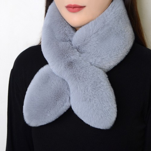 Ladies Women Faux Fur Short Scarf Collar Winter Warm Fluffy Soft Neck Warmer2024 - Picture 4 of 20