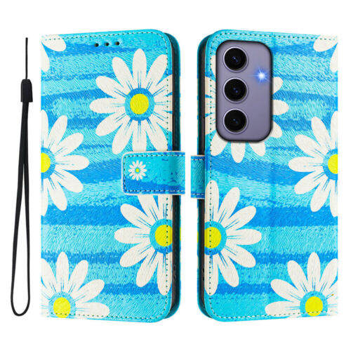 Butterfly Cat Flower Marble Wallet Phone Case For Samsung S25 S24 S23 S22 Ultra - 第 67/78 張圖片