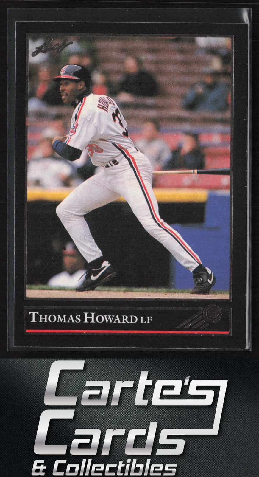 Thomas Howard 1992 Leaf #456 Black Gold Cleveland Indians
