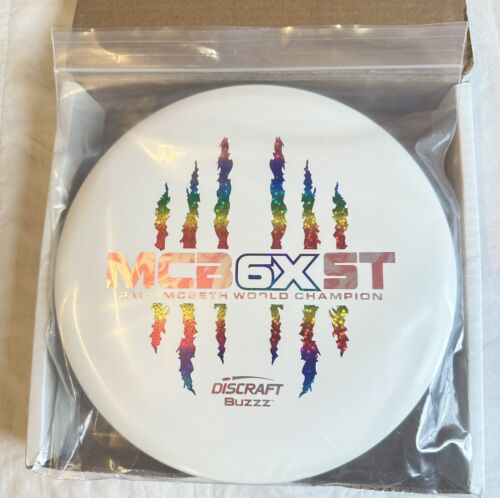 Rare White Paul Mcbeth 6x Claw Discraft ESP Buzzz 175-176g New Disc Golf Mid New - Picture 2 of 9