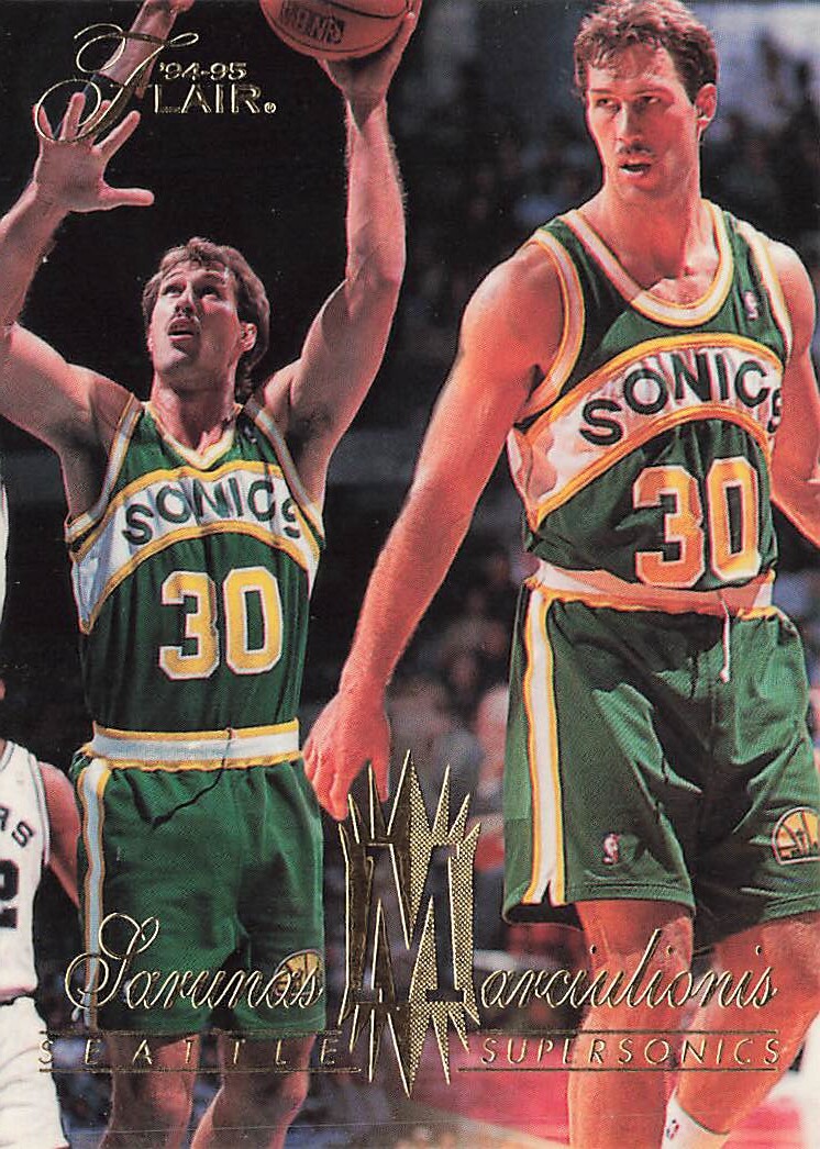 1994 Flair #309 Sarunas Marciulionis Seattle SuperSonics