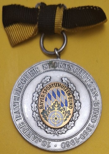 Oktoberfest Medal 10 years of the Bavarian Sport Shooting Association 1950-1960 - Picture 4 of 7