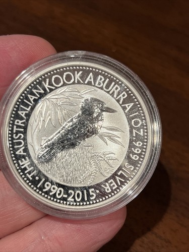 2015 Australia Kookaburra 1 oz .999 Silver $1 Elizabeth II Coin - Picture 2 of 4