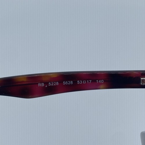 Ray Ban Eyeglasses RB 5228 Color 5628 Lilac Floral Size 53-17-140 - Picture 4 of 6