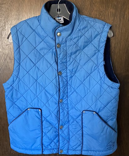 Billabong Quilted Puffer Vest Turquoise Blue Women’s Size Large Korea Ski Vtg