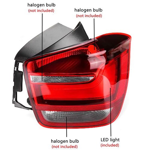 Pair LH+RH Tail Lights Rear Lamp For BMW 1 Series F20 F21 125i M135i 2010-2015 - Picture 7 of 10