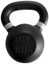 35 Lb Full Body Exercise Strength Training Kettlebell Weight,Cast Iron