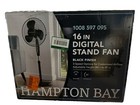 NEW Hampton Bay 16 in. 3 Speed Digital Oscillating Standing Fan with Adjustable.