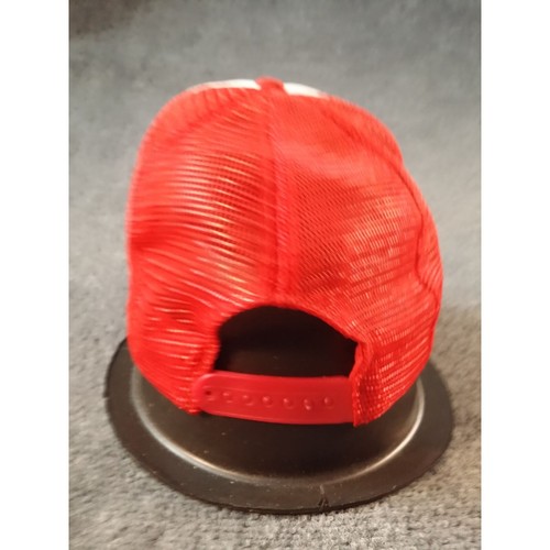 Vintage Buffalograss Trucker Snapback Mütze rot weiß Büffel, Tx Grafikdruck Ca - Bild 3 von 7